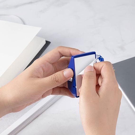 E6791-4 ديلي قلم مكتب حبر جل 0.5 مم - قاعدة تثبيت مع نابض حركة 180° للقلم - أزرق - E6791-BL